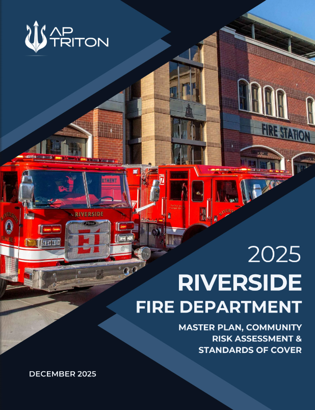 Cover of the Riverside Fire Department master plan
