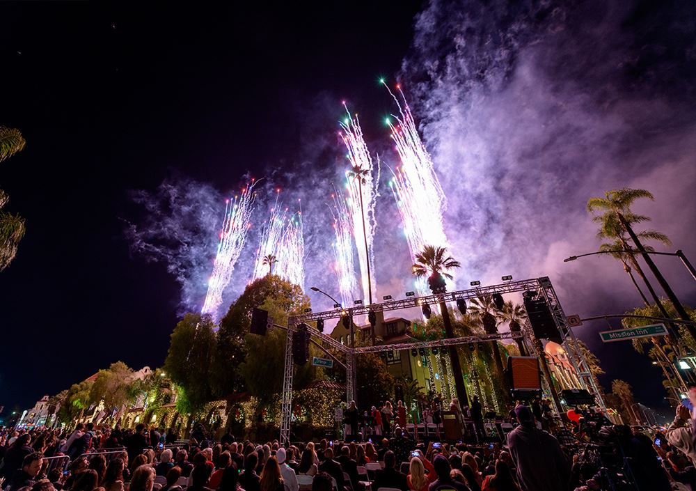 Fireworks over Festival of Lights