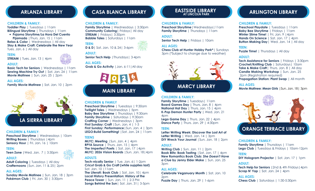Program Library Events Calendar Calendar of Events | Riverside Public Library