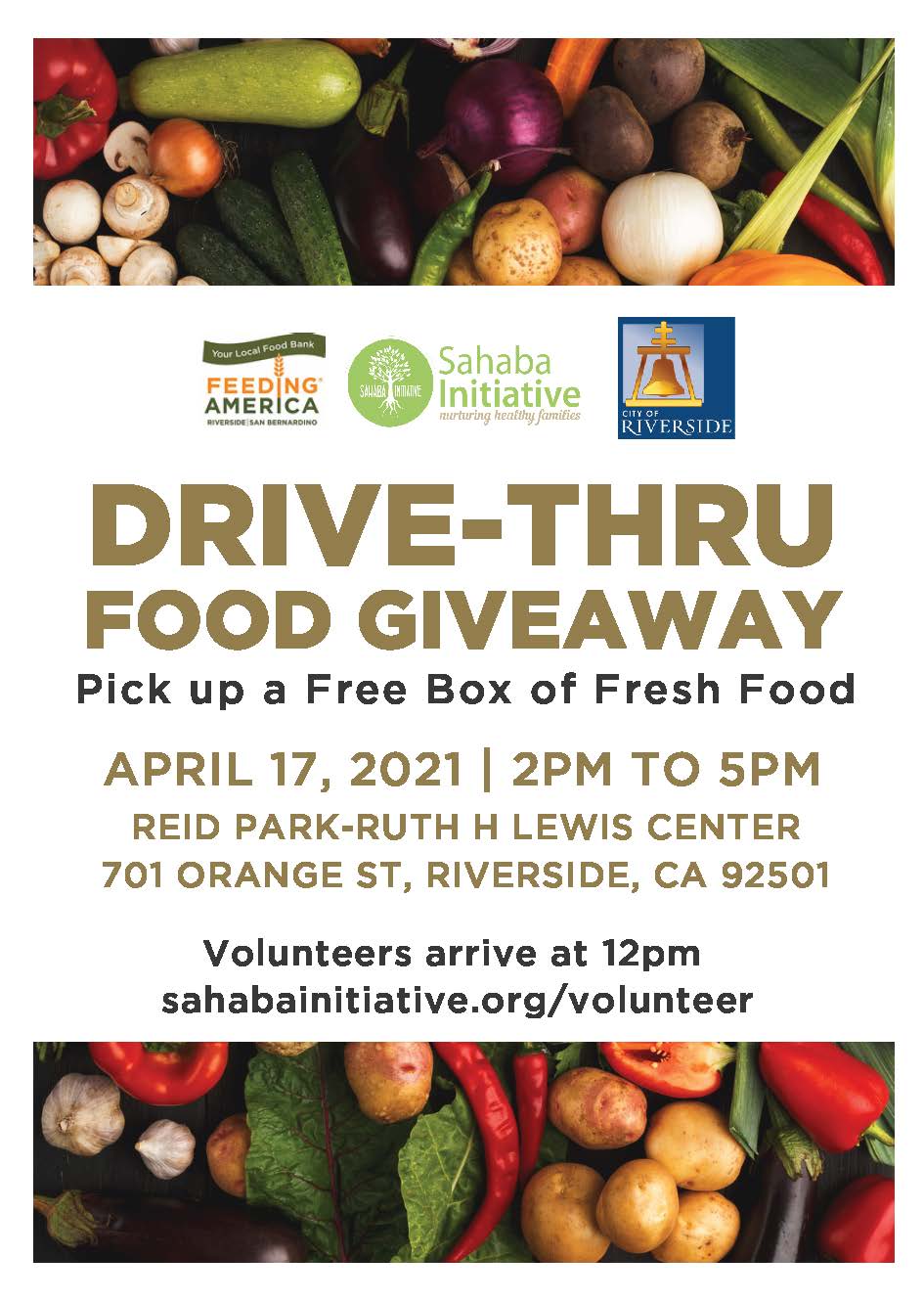 Drive-Thru Food Giveaway | riversideca.gov