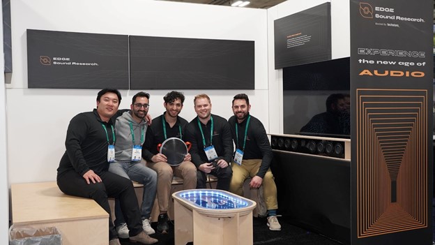 The EDGE Sound Research team at the Consumer Electronics Show (CES) 2022<