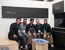 The EDGE Sound Research team at the Consumer Electronics Show (CES) 2022