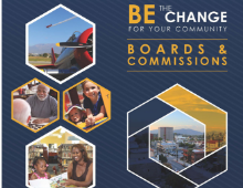 Be the Change text and faces of community members