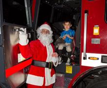 Santa Fire Truck