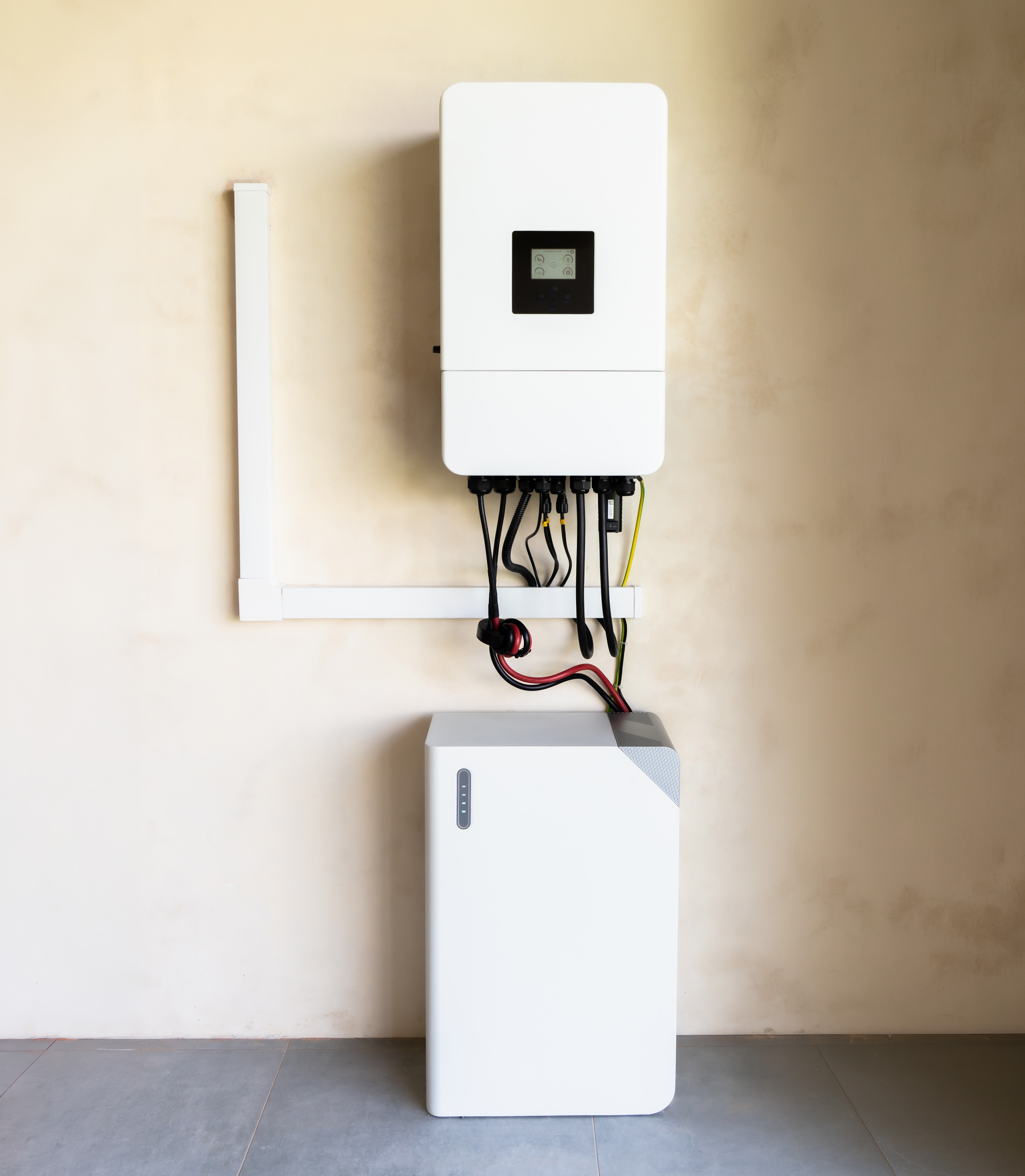 Residential energy storage system installed on a home