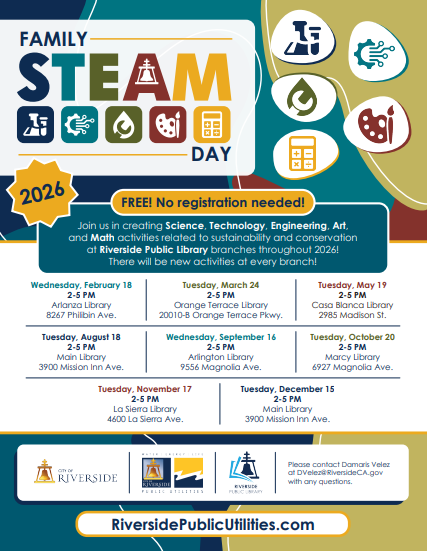 Family STEAM Day flyer